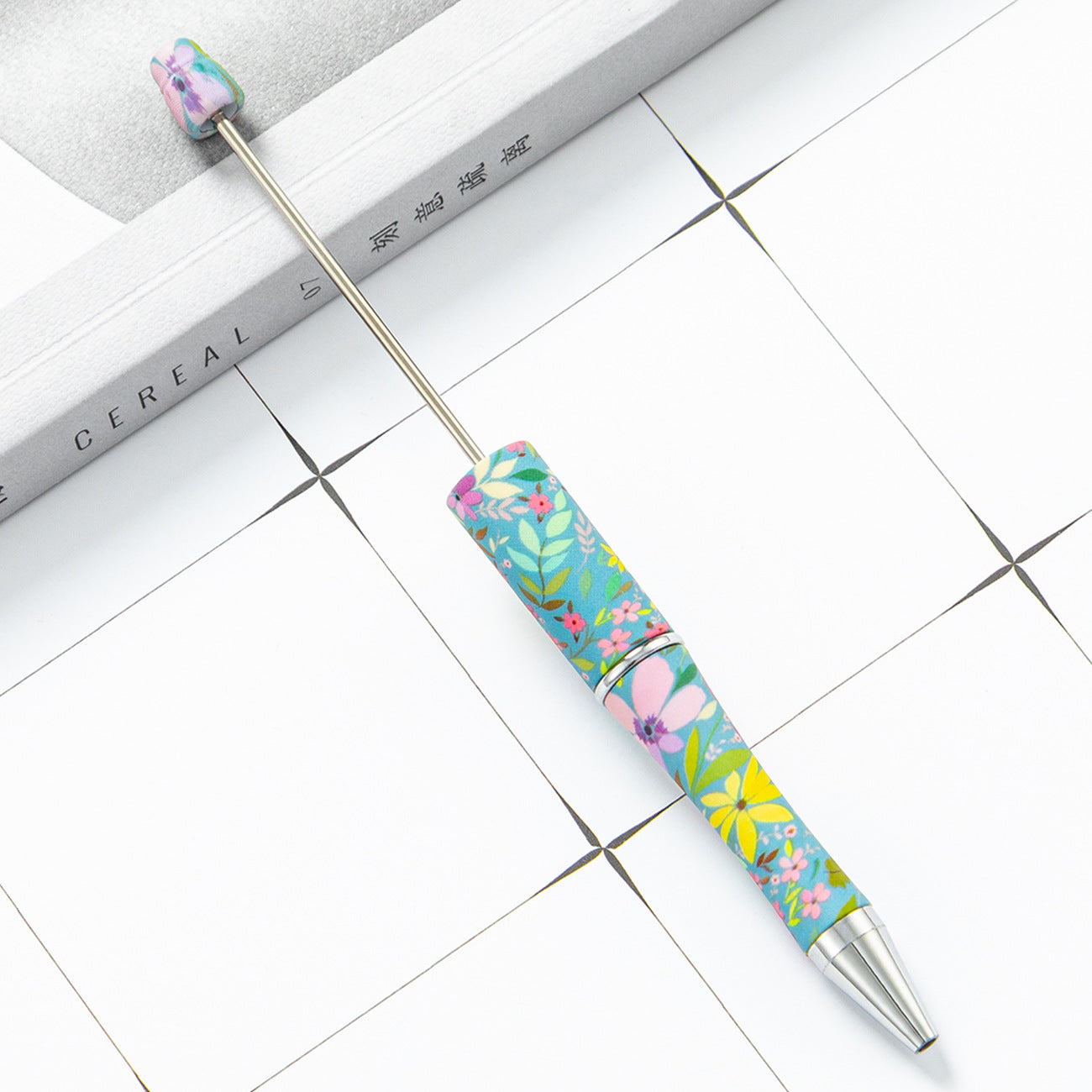Wholesale Beadable Pens Cow Print Leopard Print Christmas Plastic Pen DIY for Beaded
